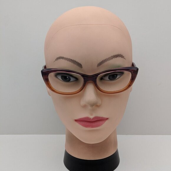 🕶️Cole Haan Plum Rose Horn CH1003 Eyeglasses 50/16/130 | ALH645🕶️ - Picture 9 of 10